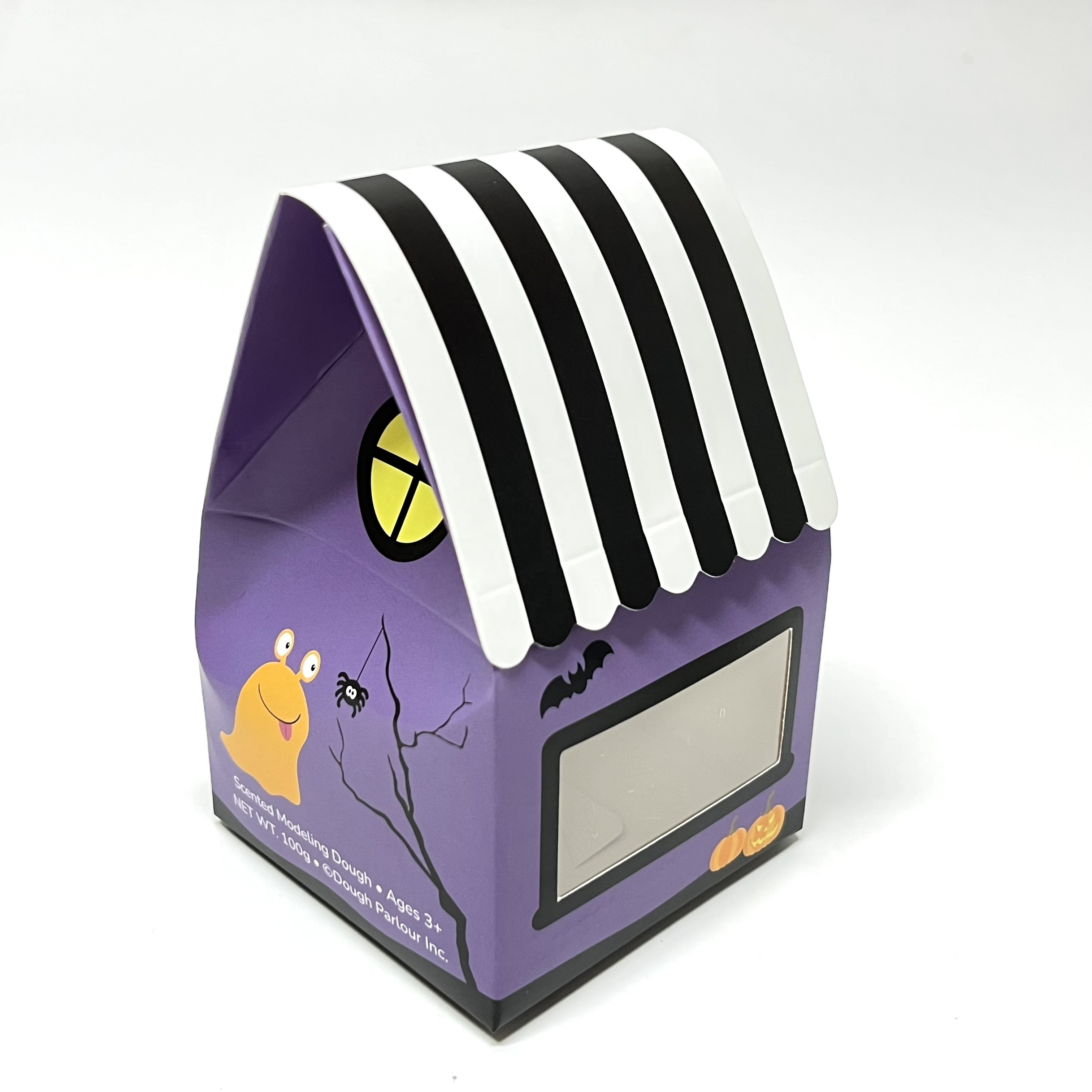 Custom Printing Eco-Friendly home shape Retail Candy Packaging Gable Box with window