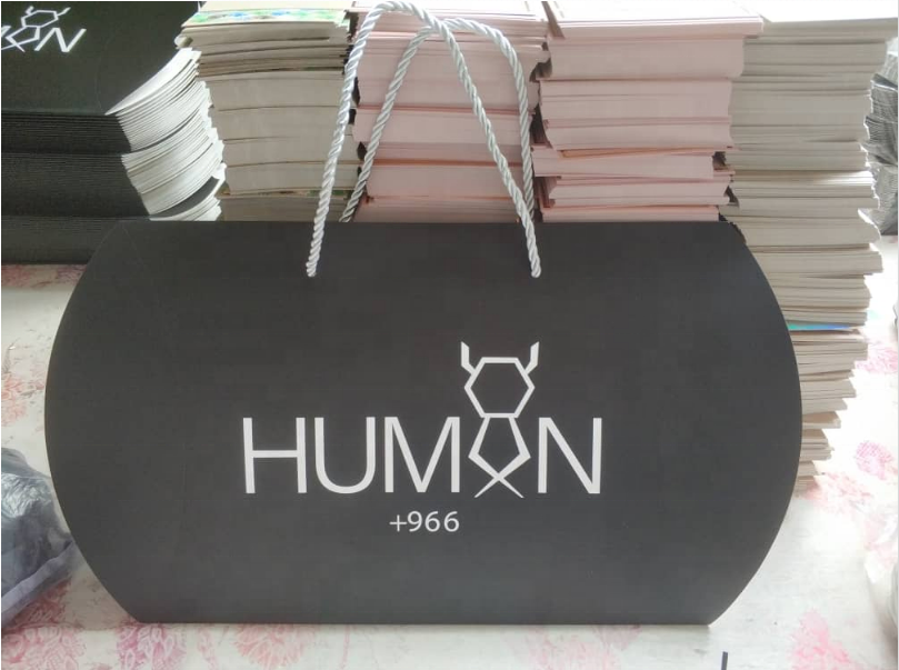 Wholesale Custom Made Black Luxury Clothes T-shirt Boxes in Matte Gift Paper Box Hair Packaging Paper Pillow Box for Beachwear