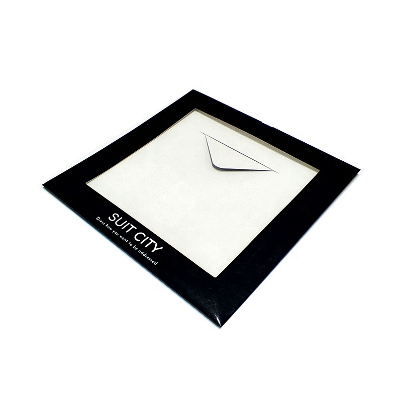 Personal LOGO  Custom private greeting  display envelope gift handkerchief packaging envelope box