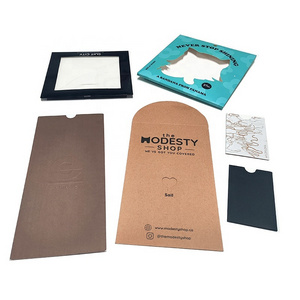 Personal LOGO  Custom private greeting  display envelope gift handkerchief packaging envelope box