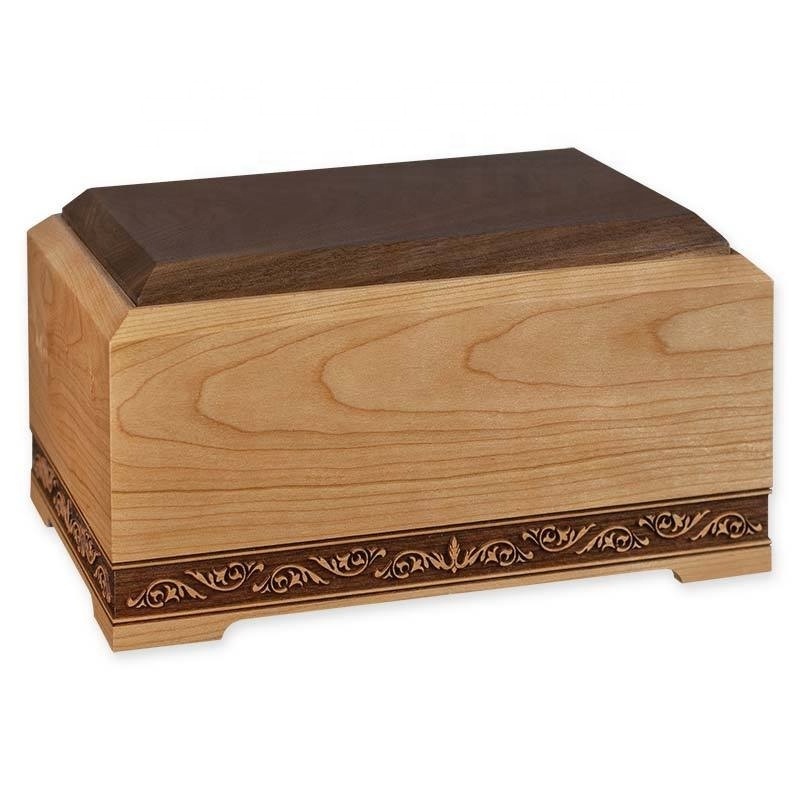 High Quality Wholesale Custom Wooden Pet Cremation Urns cedar wood urns