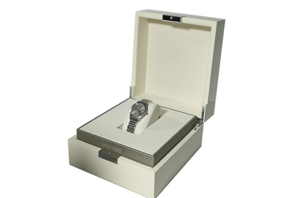 High Quality Wholesale Custom watch box wood white piano lacquer wooden gift box