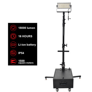 18000 Lumens High Power Mobile Rechargeable Led Construction Flood Light Working Light Led