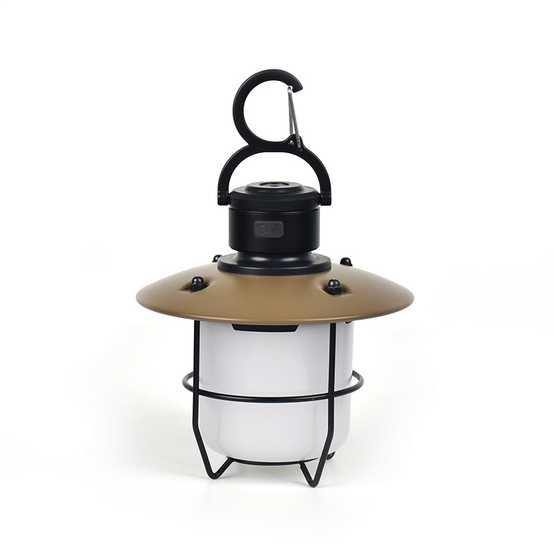 Outdoor Camping Lamp Multi-Function Retro Camping Light Led Portable  Rechargeable Camping Lantern