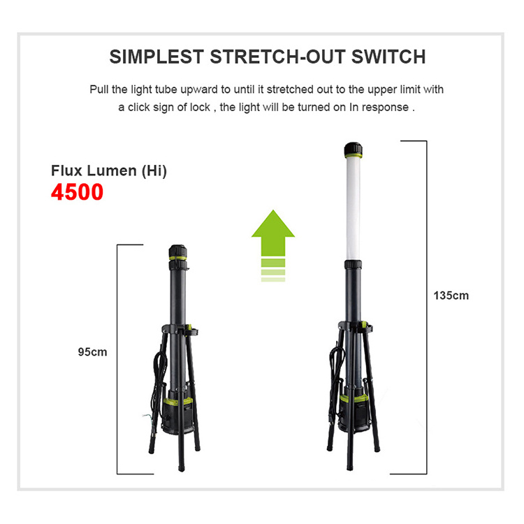 Outdoor inspection light led work light tripod portable working light For construction sites