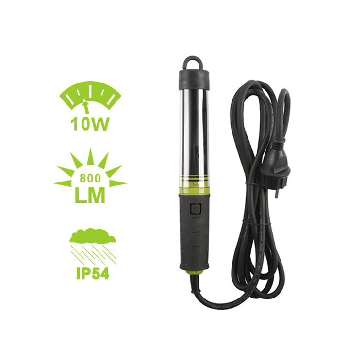 AC Plug-in 800 Lumen COB Work Light Handheld LED Portable Light