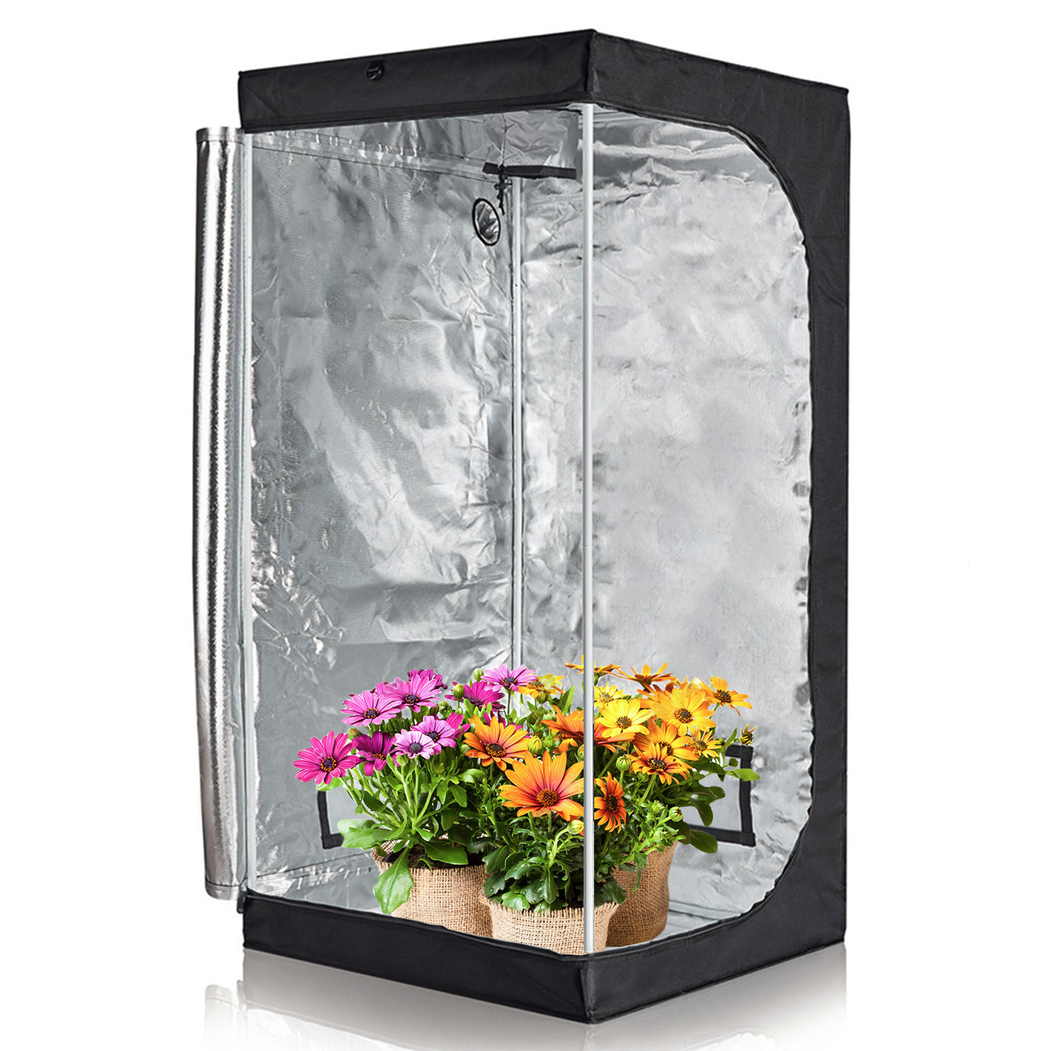 60x60x120 2x2 ft grow tent kit with 150w led grow light