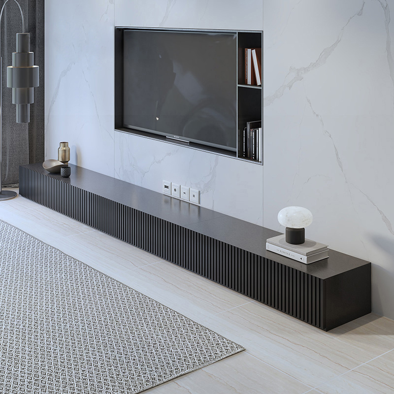 2022 modern simplicity tv cabinet/stand with sintered stone MDF tv console stand in stock