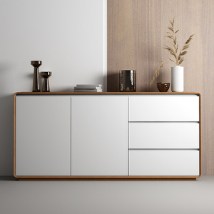 New design wood cupboard storage side cabinet Sideboard Cabinet Tableware Storage Credenza