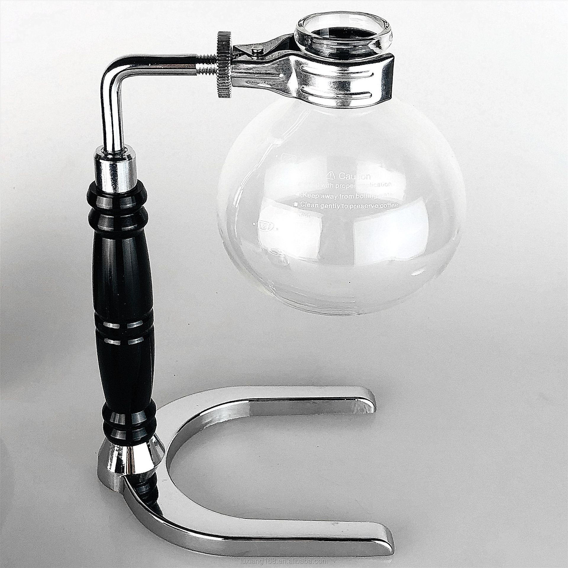 3-5 Cups Borosilicate Glass Coffee Tea Maker  Gold Handle Syphon Siphon Pot