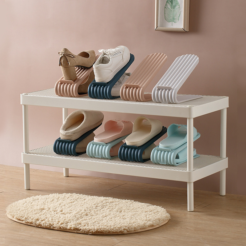 New Arrivals 2023 Plastic Portable Shoe Shelf Rack Shoe Organizer