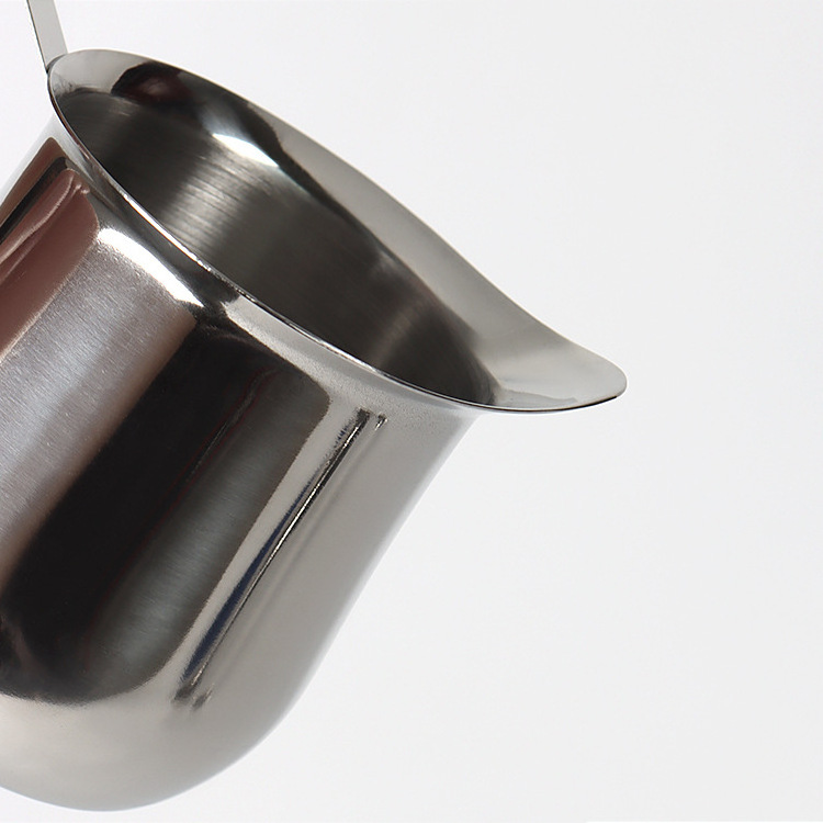 Stainless Steel Small Bell-Shaped Espresso Ounce Coffee Pitcher Milk Frothing Creamer Milk Jug for Barista Cappuccino Espresso