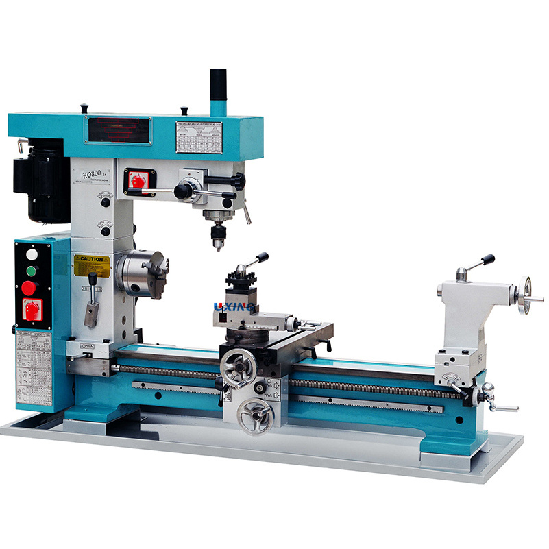 China mini combination turning milling drilling HQ500 HQ800 single phase mill drill lathe machine combo