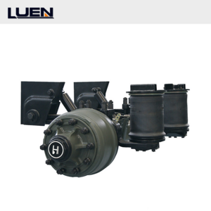 Heavy Duty Double Axles Single Semi Trailer Parts  American Type Air Suspension With Lifting Air Bag