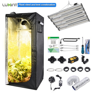 luxint hydroponic 60x60 2x2 aluminum 1680D cheap garden greenhouse indoor plant complete grow tent full kit