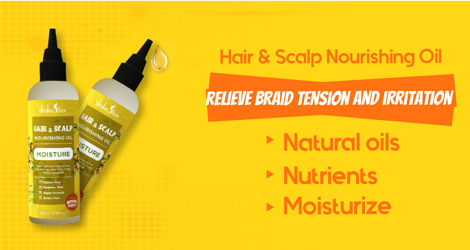 Shakebar Hair & Scalp Nourishing Oil Hari Growth Oil African Hair Care For Hair Care For The Scalp