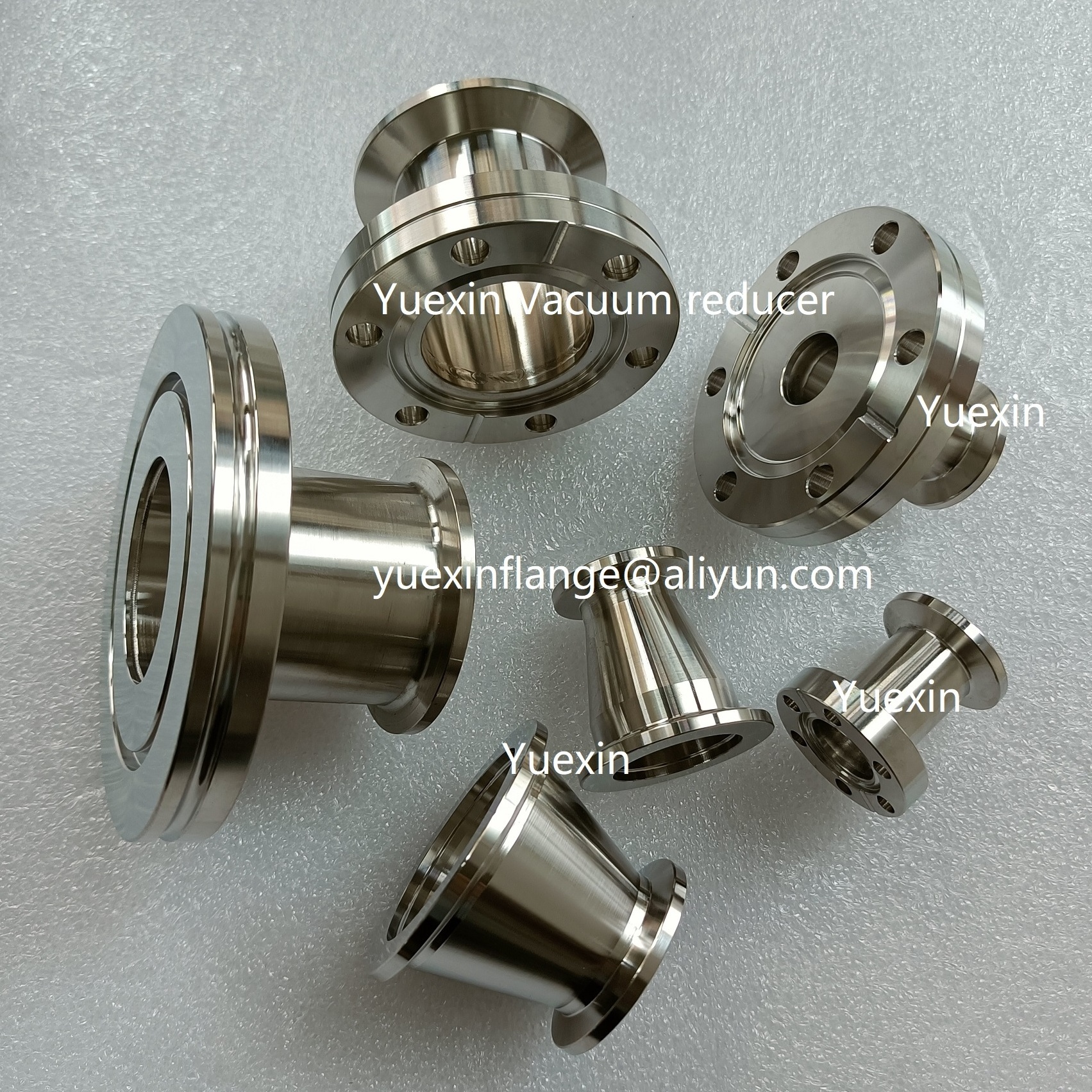 Vacuum Long short weld neck flat face ff flanges KF16 L70mm CF ISO Half Nipple