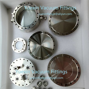 Ultra high vacuum stainless steel 316L 316LN-ESR 304 rotating flexible conflate blank blind CF vacuum flange