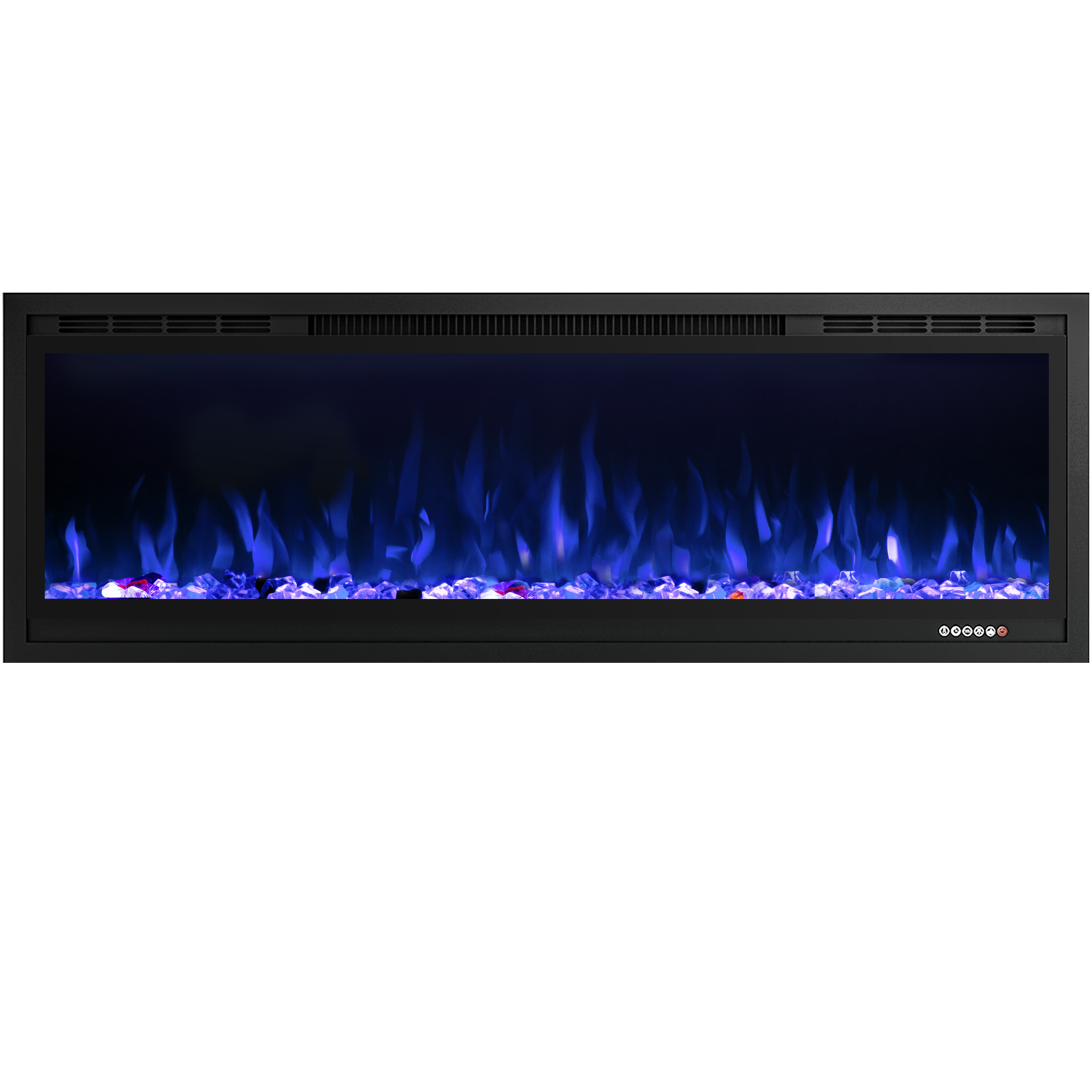 Luxstar 50 Inch Factory Hot Sale LED Electric Fireplace with 3 Colors Top Light Electric Fire Places to Warm and Decor