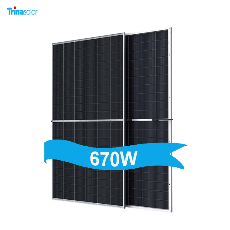 EU Stock Trina Vertex 400w 550W 600W 670w Mono Photovoltaic PV Panel System Home Solar Panels