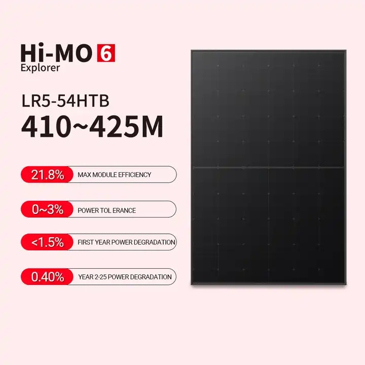 EU Stock Longi Trina JA Mono hi mo 6 PV Module 400w watt 410w 425W 420W 550W Panel Solar Power Full All Black Solar Panels