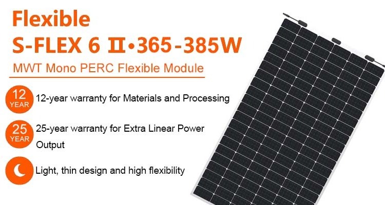 High Efficiency Custom Solar Panel 100 Watt ETFE 12V 30W 50W 100w 120W 150W 200W Semi Flexible Solar Panel for home use