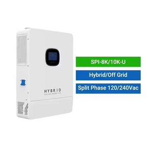 Split Phase  US Version 120V/ 240V Hybrid Off Grid Solar Inverter 8KW 10KW for Home Solar Energy System