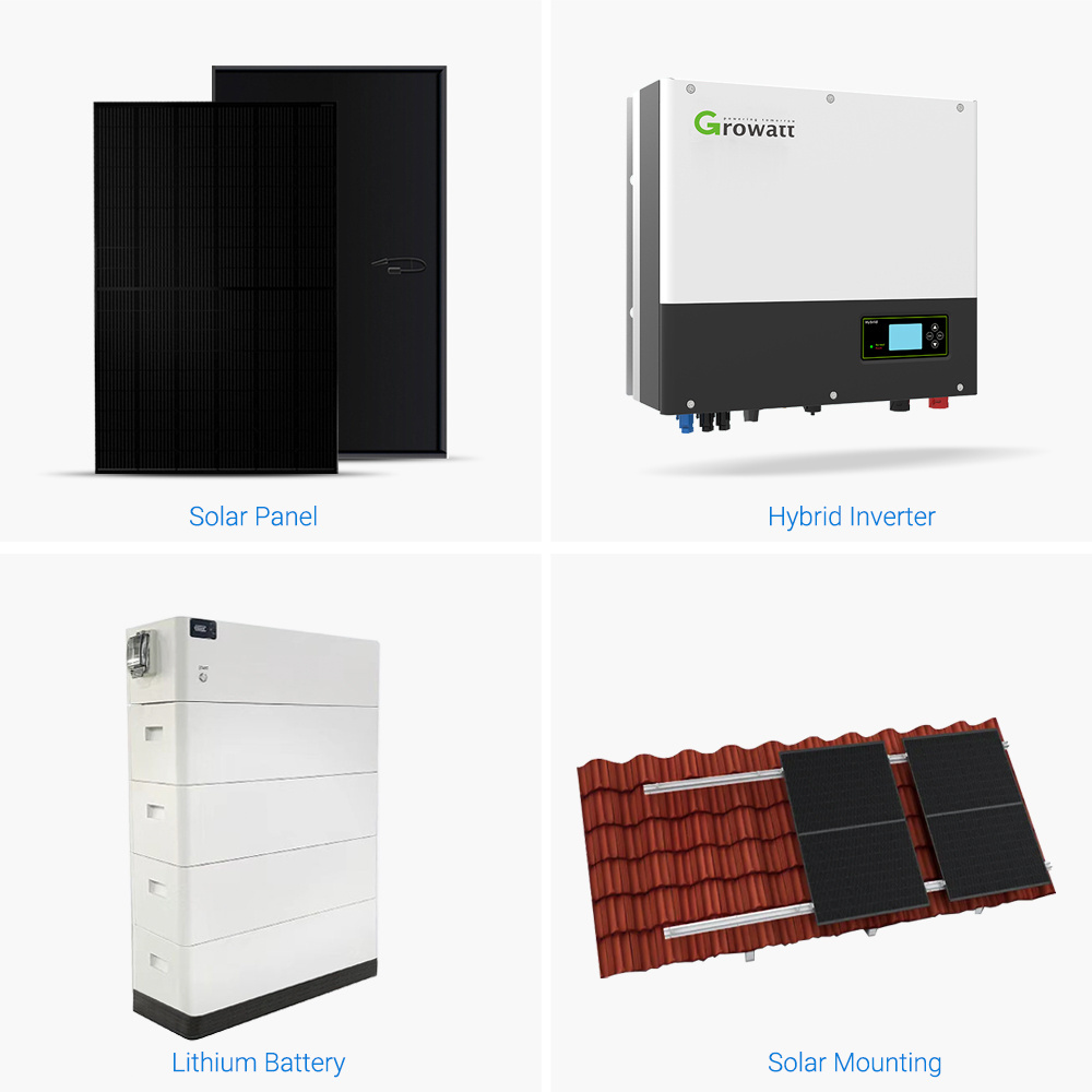 Complete Panels Kits Solar Energy Power System 10 kw 5kw 20kw solar power system for home off grid hybrid solar system kit