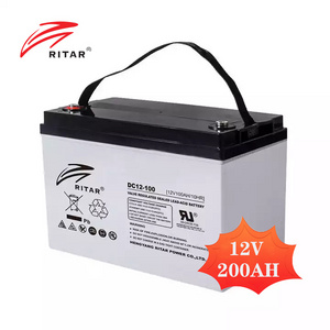 Ritar Deep Cycle AGM Gel Batteries Sealed Lead Acid 12V volt 100Ah 150Ah 200AH 250AH Power Energy Storage Solar Battery