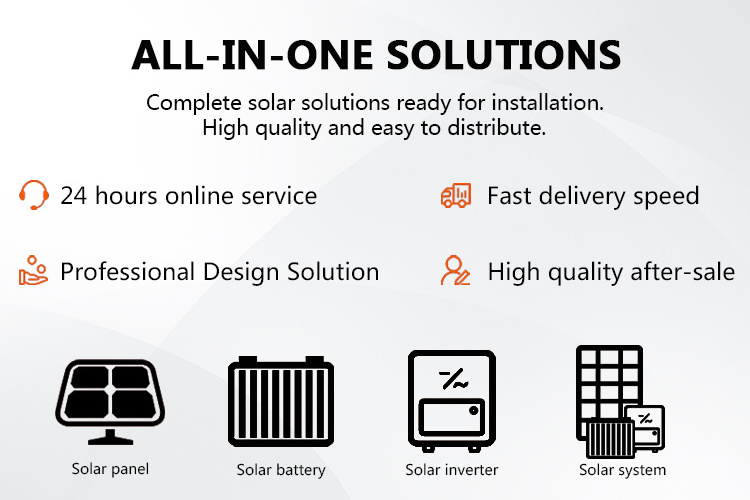 Growatt Home Solar System Smart Solar Power Panel System Kit 3kw 5kw 8kw 10kw 15kw 20kw 30kw off grid hybrid Solar Energy System