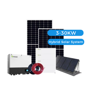 Growatt Home Solar System Smart Solar Power Panel System Kit 3kw 5kw 8kw 10kw 15kw 20kw 30kw off grid hybrid Solar Energy System