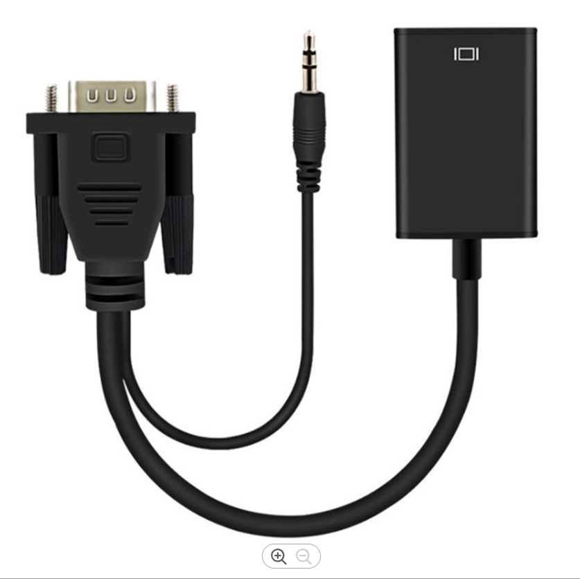 1080p 60Hz adaptor vga male to female hdmi adaptor converter with 3.5mm Audio power supply Cable VGA to HDMI Adapter