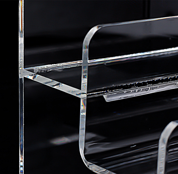 Wholesale Multi-functional Acrylic Shelf Acrylic Purse Rack Holder Clear Wallet Display Stand for Shop Home