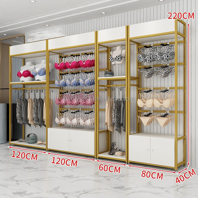 High Quality Retail Bra Shop Metal Hanging Underwear Display Racks Bra Display Showcase Lingerie Swimwear Display Stand Rack