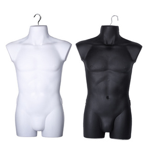 Wholesale Plastic Hanging Muscular Man Headless Half-Body Male Mannequin Torso Men's Swimwear Hanging Male Mannequin