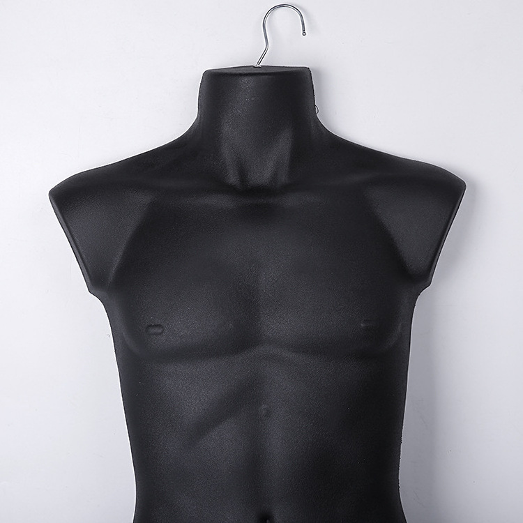 Wholesale Plastic Hanging Muscular Man Headless Half-Body Male Mannequin Torso Men's Swimwear Hanging Male Mannequin