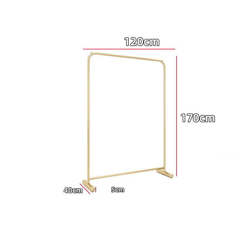 Wholesale Retail Round Garment Stainless Steel Gold Clothes Stand Display Clothing Rack for Boutique Clothing Store