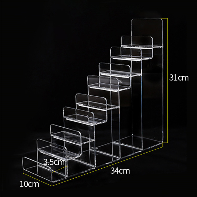 Wholesale Multi-functional Acrylic Shelf Acrylic Purse Rack Holder Clear Wallet Display Stand for Shop Home