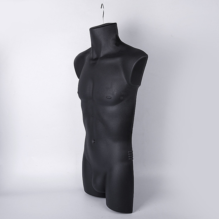 Wholesale Plastic Hanging Muscular Man Headless Half-Body Male Mannequin Torso Men's Swimwear Hanging Male Mannequin