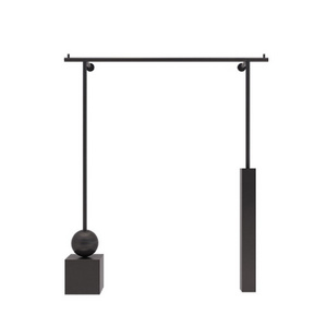 Clothing Metal Wall Display Racks Wall-mounted Hanger Black Wall Mounted Clothes Rack for Clothes Shop