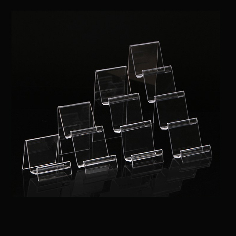 Wholesale Clear Acrylic Wallet Display Stand 3 Tiers Acrylic Purse Stand Holder Perspex Purse Display Holder Rack