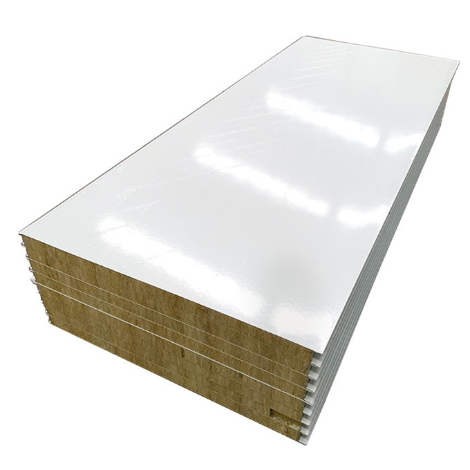 Fire proof sound proof rock wool sandwich wall and roof panel