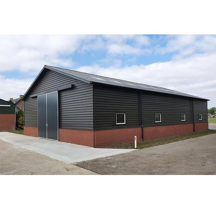 Steel Frame Construction Pole Barn Prefabricated Warehouse Metal Building Steel Structure Shed Workshop