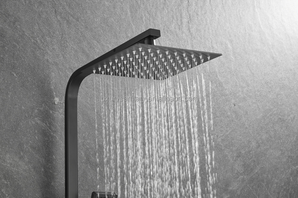 ss304 square shower head 10 inch 25cm Ultra thin rainfall ceiling shower heads sprayer