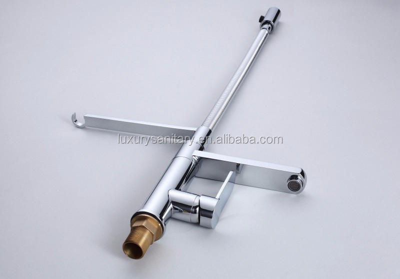 Germany style high quality luxury brass pull down spring loaded kitchen sink mixer faucet tap