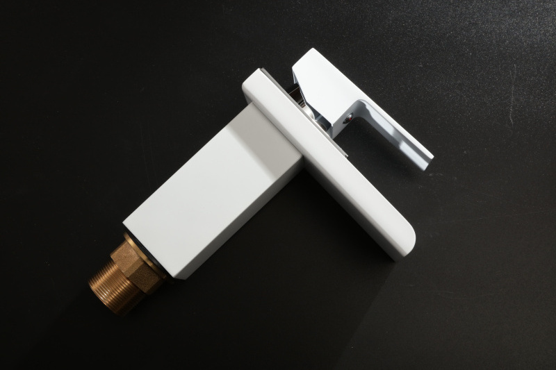 high quality white color copper material bathroom waterfall faucet