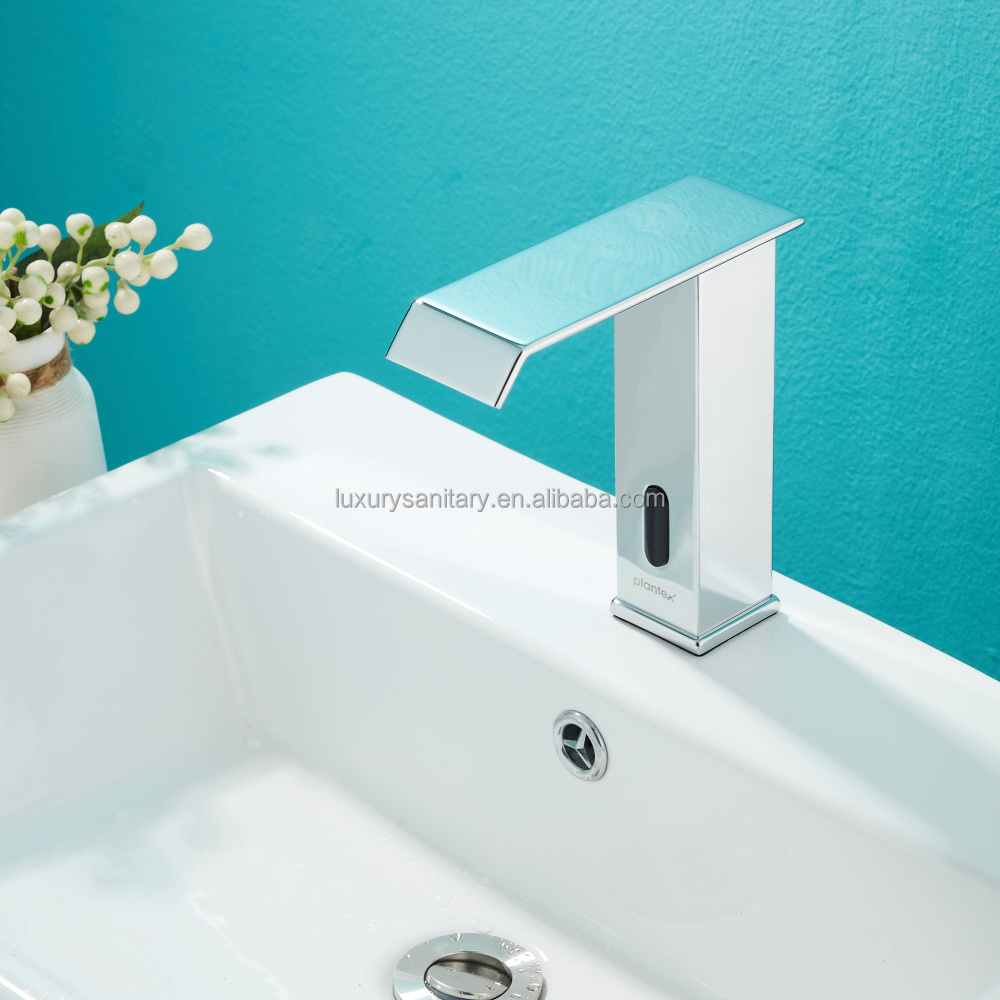 high quality chrome silver color non touch faucet inductive sensor tap automatic faucet