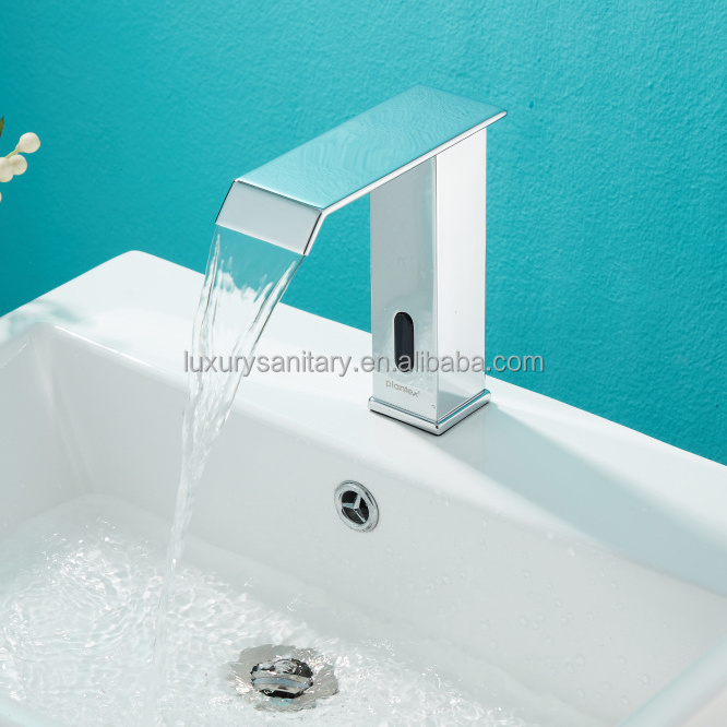 high quality chrome silver color non touch faucet inductive sensor tap automatic faucet