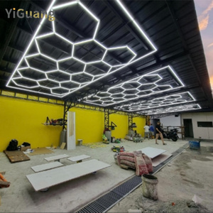 Hexagonal garage led light hot sale ceiling light for detailing workshop home customized for free