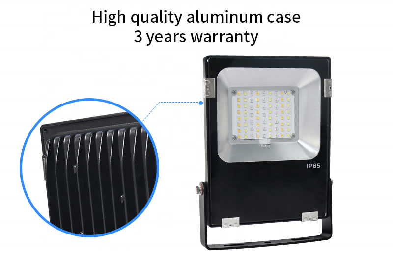 Waterproof IP66 High Quality Aluminum Power RGBCCT Led Spotlight For Outdoor Yard Stadium 20W Led Flood Light